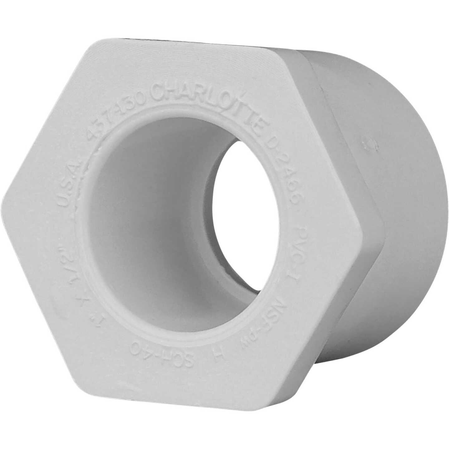Charlotte Pipe 1 In. SPG x 1/2 In. Slip Schedule 40 PVC Bushing Image 1