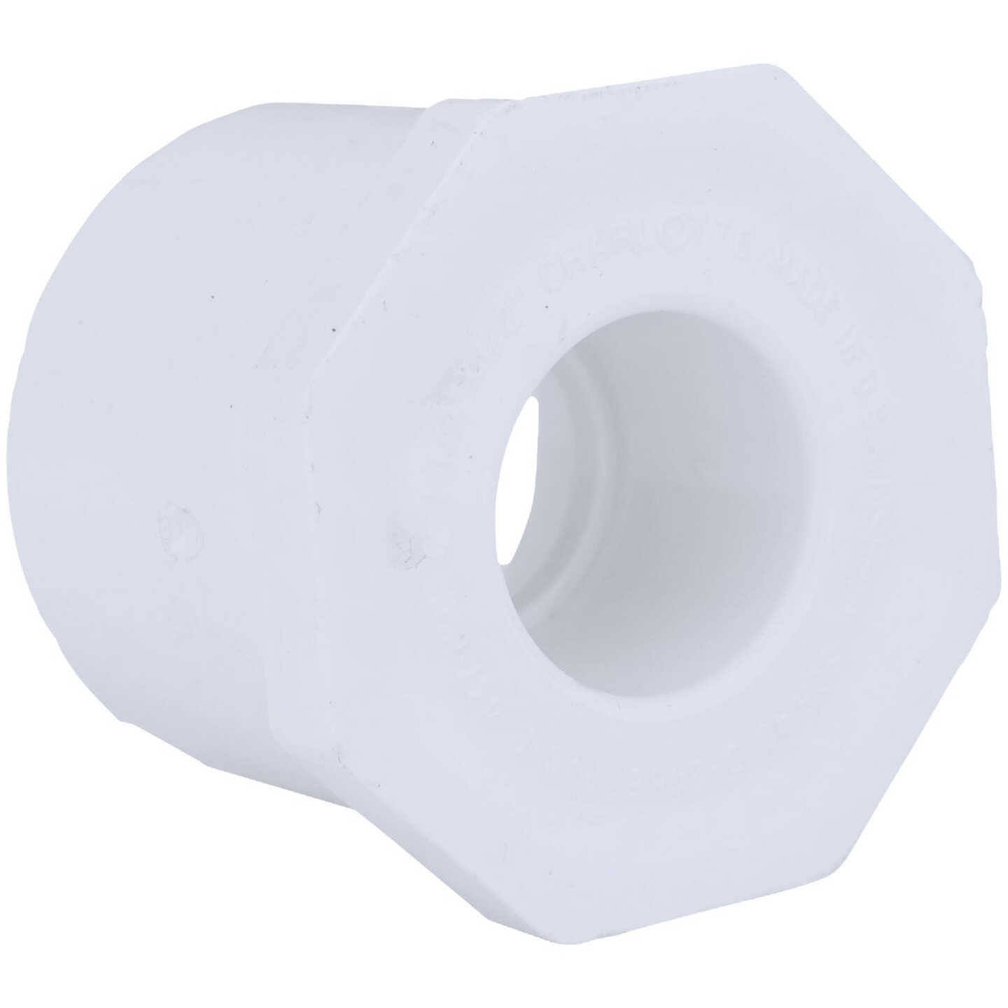 Charlotte Pipe 1-1/2 In. SPG x 1-1/4 In. Slip Schedule 40 PVC Bushing Image 1