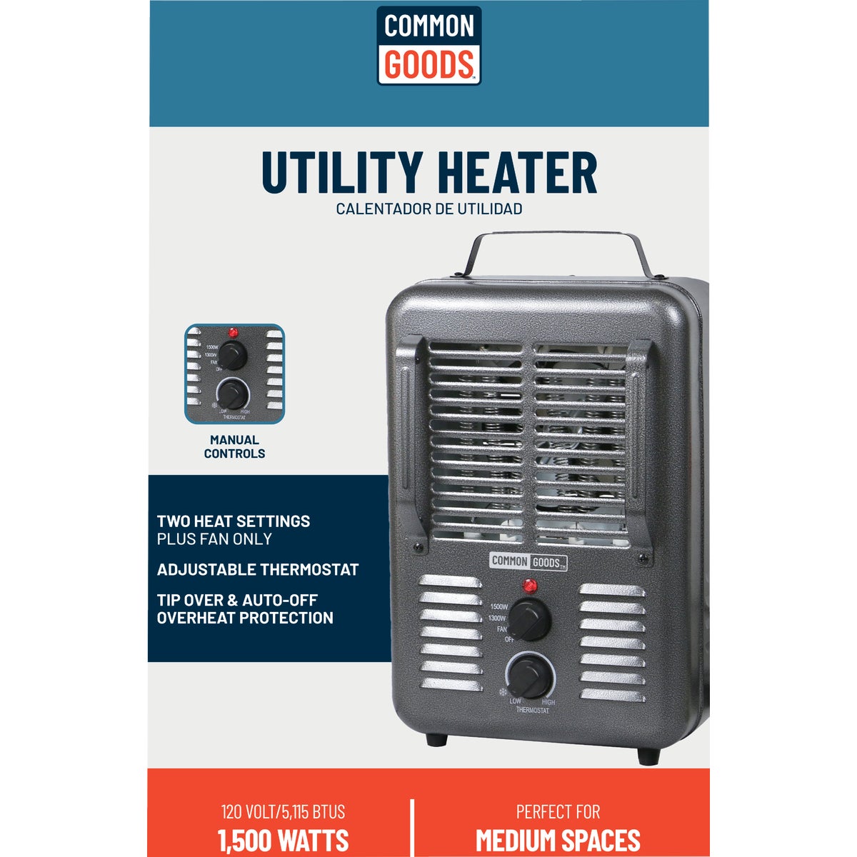 Home Impressions 1500W 120V Milkhouse Heater Image 2
