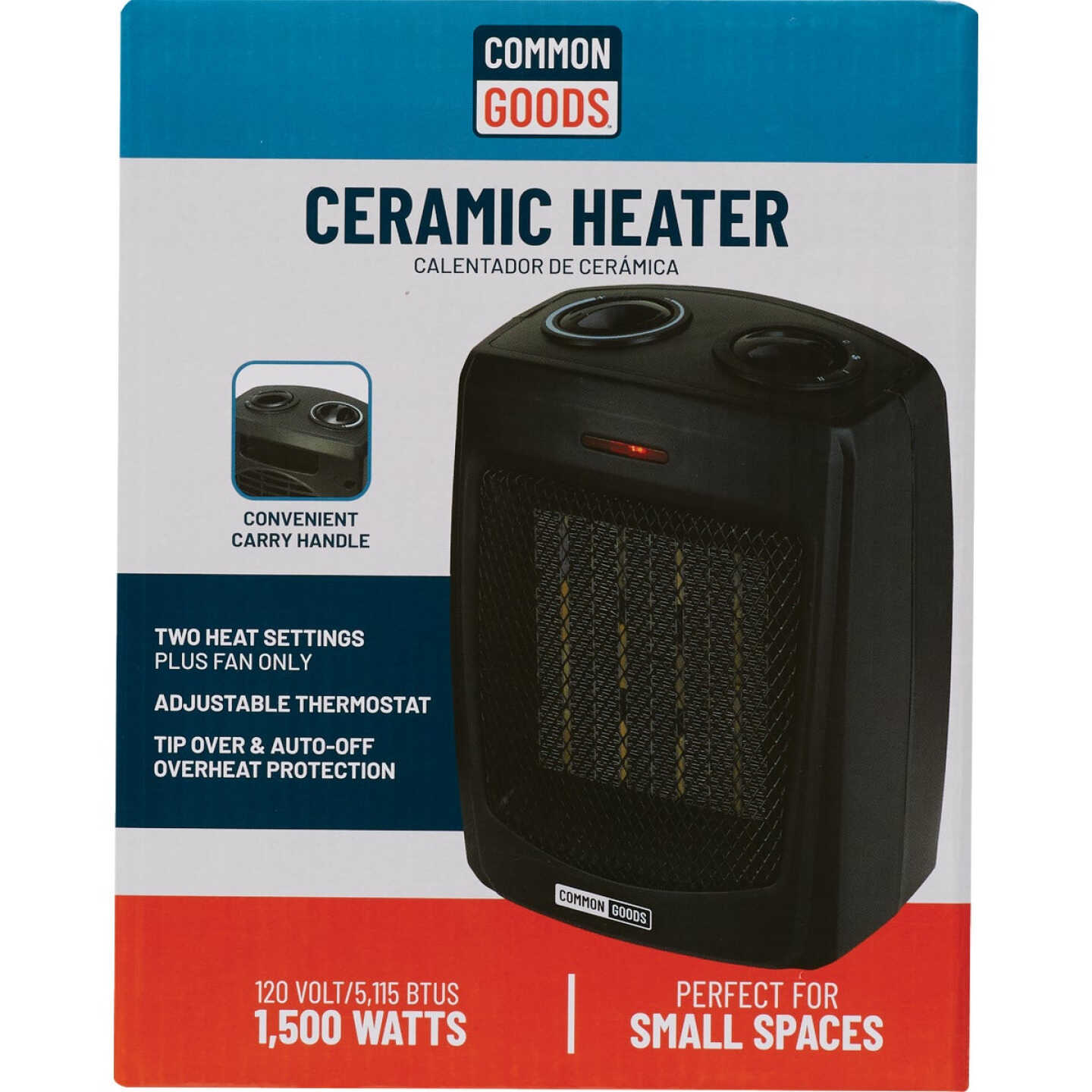 Home Impressions 1500W 120V Ceramic Space Heater Image 2