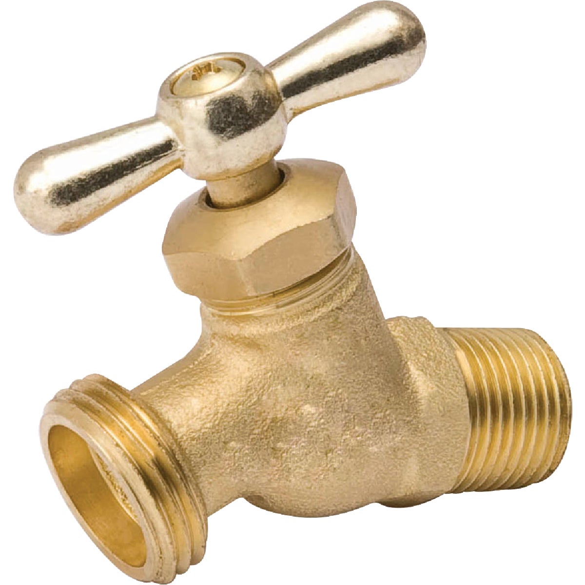 ProLine 1/2 In. MIP X Male Hose Thread No-Kink Hose Bibb