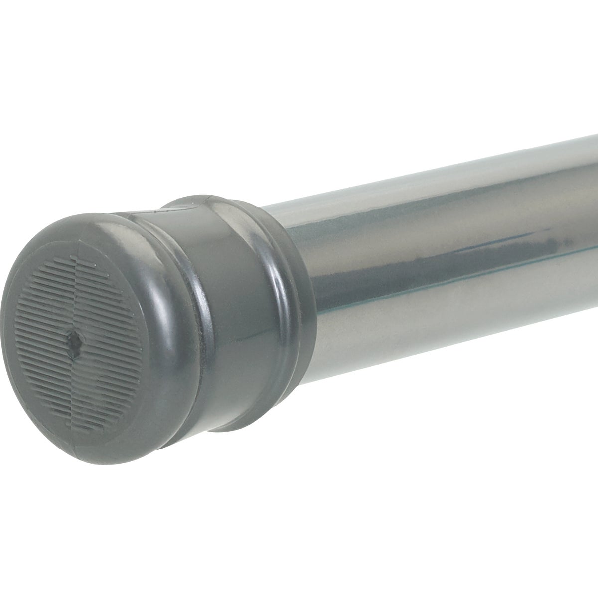 Zenith Zenna Home Straight 24 In. To 40 In. Adjustable Tension Shower Rod in Chrome Image 3