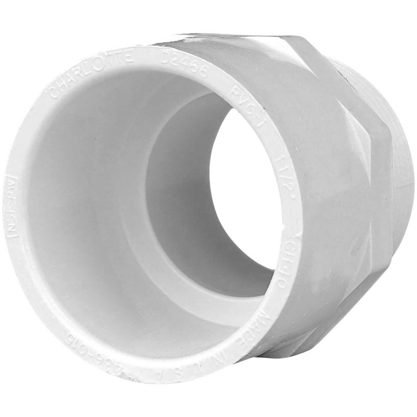 Charlotte Pipe 1-1/2 In. x 1-1/2 In. Schedule 40 Male PVC Adapter Image 1