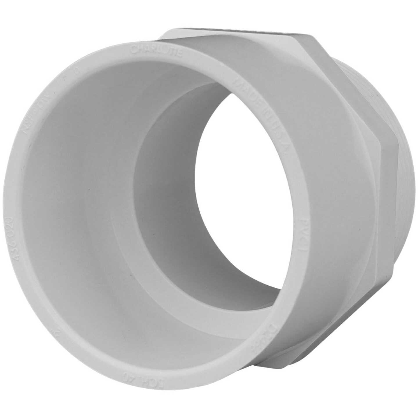 Charlotte Pipe 2 In. x 2 In. Schedule 40 Male PVC Adapter Image 1