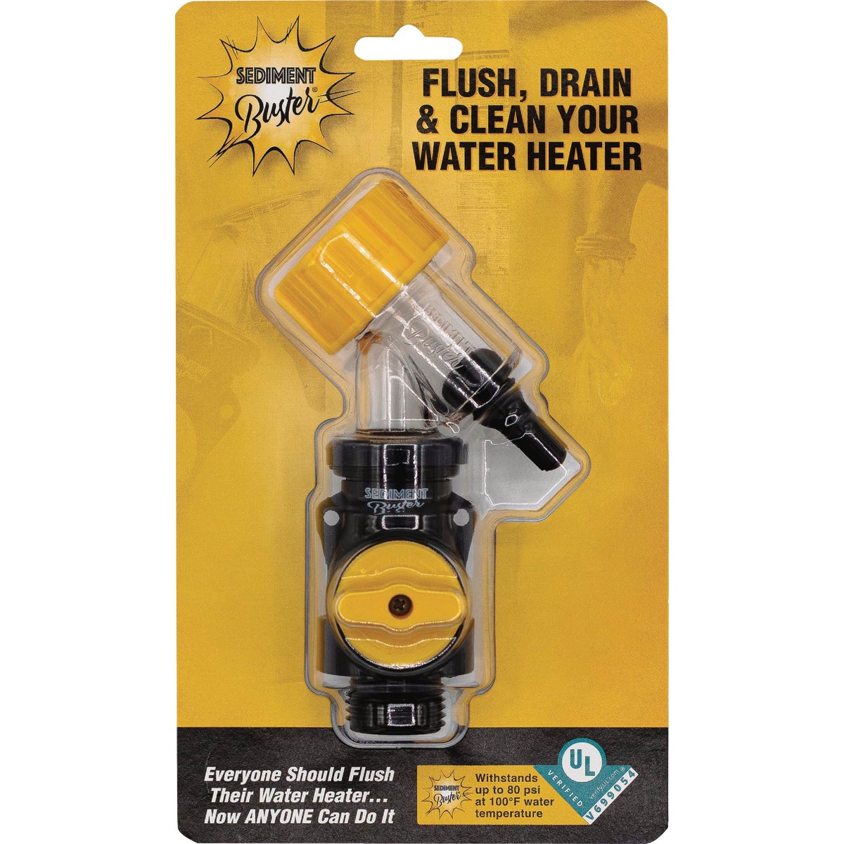 Sediment Buster Water Heater Tank Flushing & Draining Tool