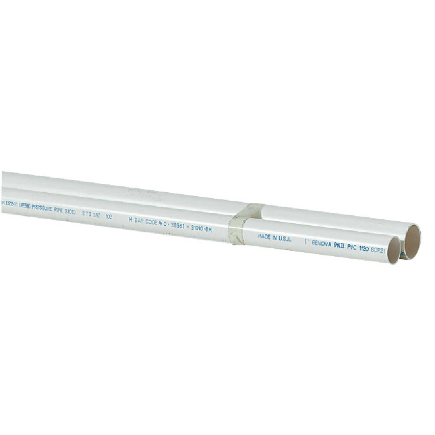 Charlotte Pipe 1-1/4 In. x 10 Ft. Cold Water PVC Pressure Pipe, SDR 26 Image 1