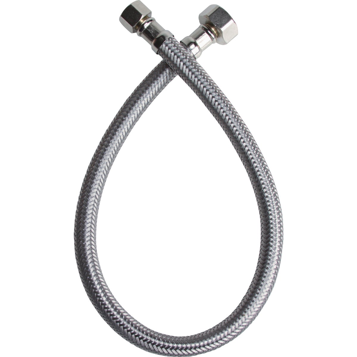 Fluidmaster 3/8 F X 1/2 In. F X 20 In. L Stainless Steel Faucet Connector Image 4