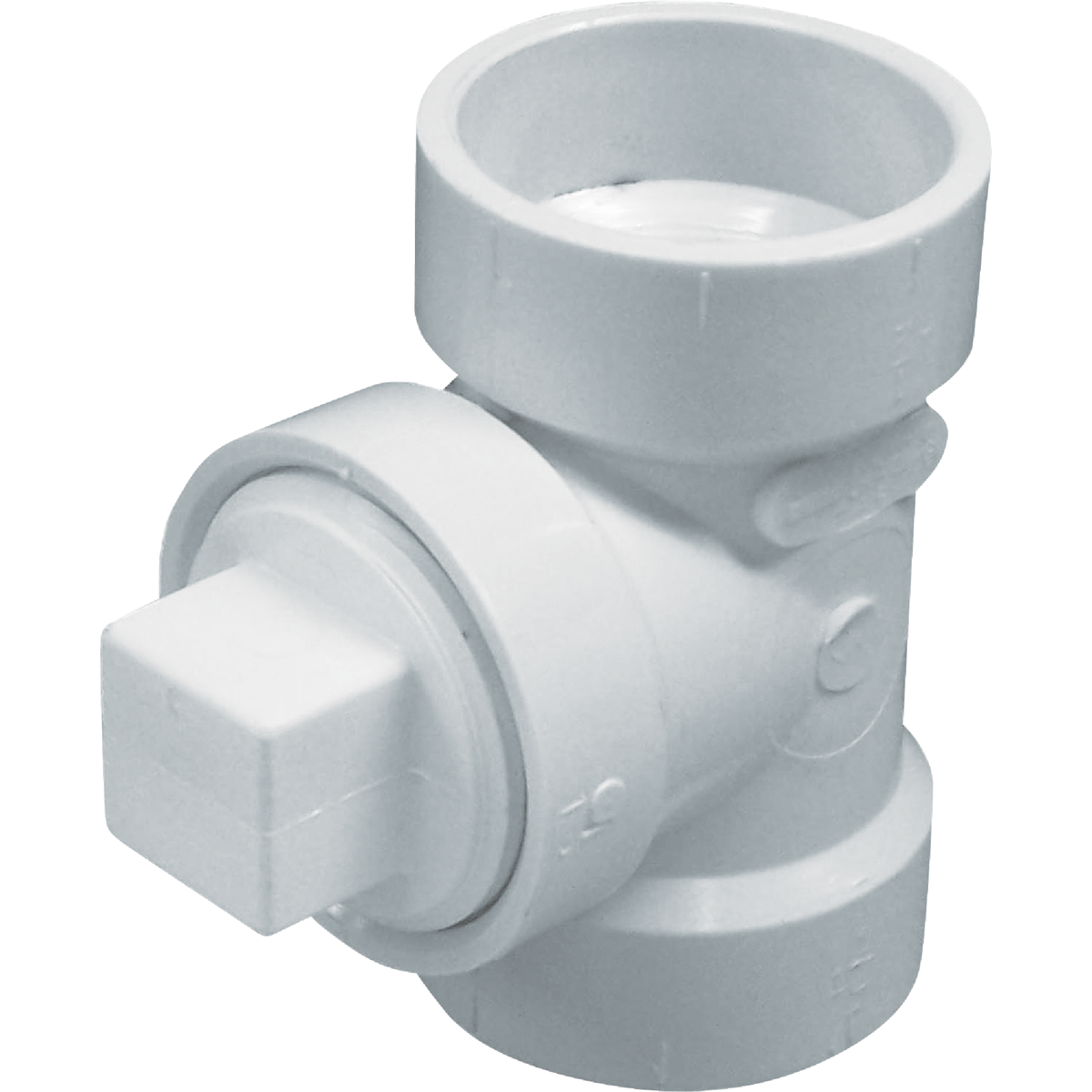 Charlotte Pipe 2 In. Test PVC Tee with Hex Plug