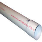 Charlotte Pipe 4 In. x 10 Ft. Solid PVC Drain and Sewer Pipe, Belled End Image 1