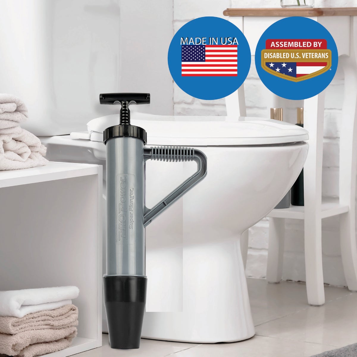 Pro Power Super Plunger 3 In. Dia. Toilet Plunger Image 2