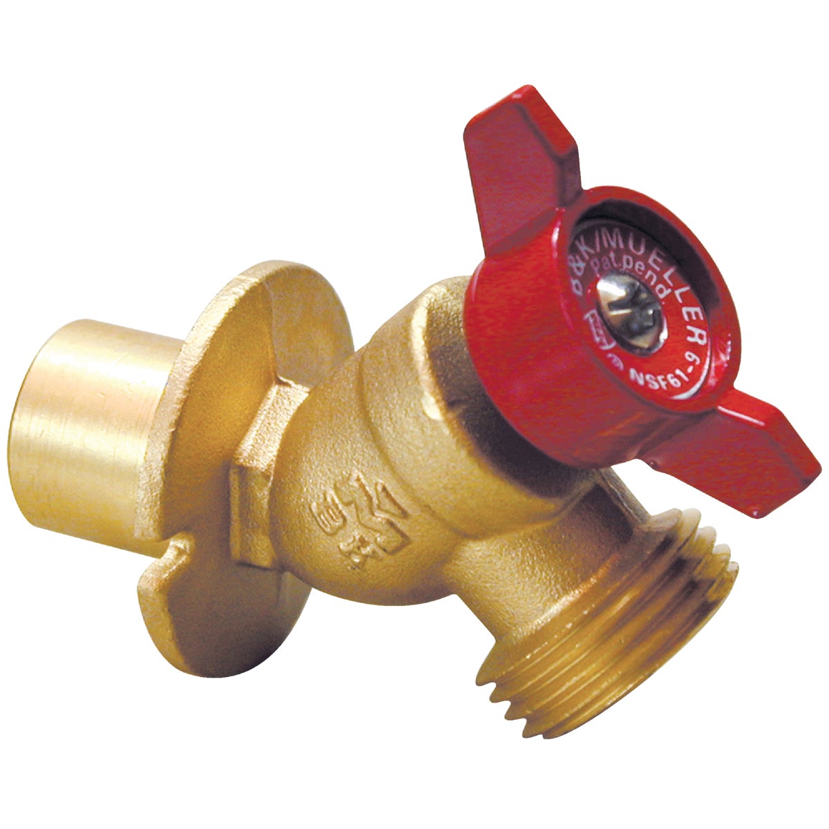 Brass 3/4-in SWT & 1/2-in SWT x 3/4-in MHT  Sillcock
