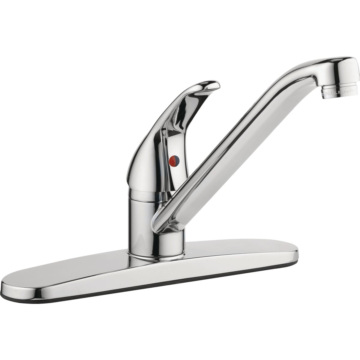 Homepointe Homepointe Single Lever Handle Rounded Kitchen Faucet, Chrome