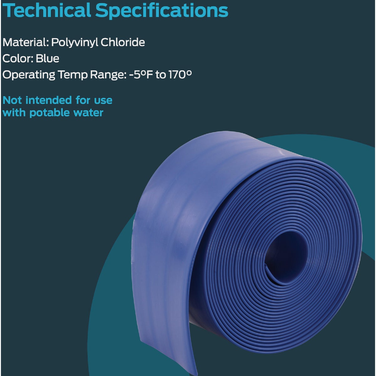 EZ-Flo 30 Ft. x 1-1/2 In. ID Flat Discharge Hose Image 2