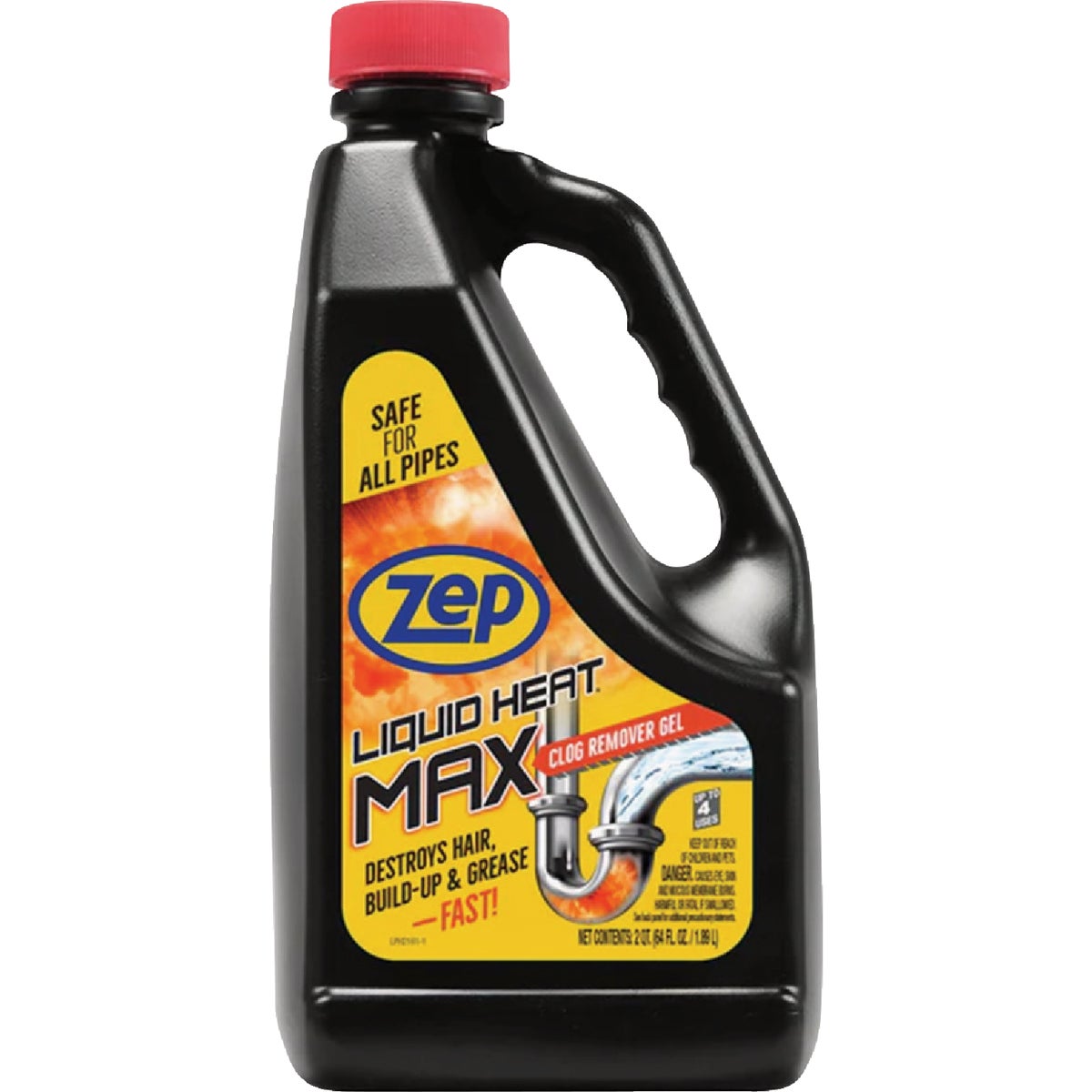 Zep Liquid Heat Max 64 Oz. Clog Remover Gel