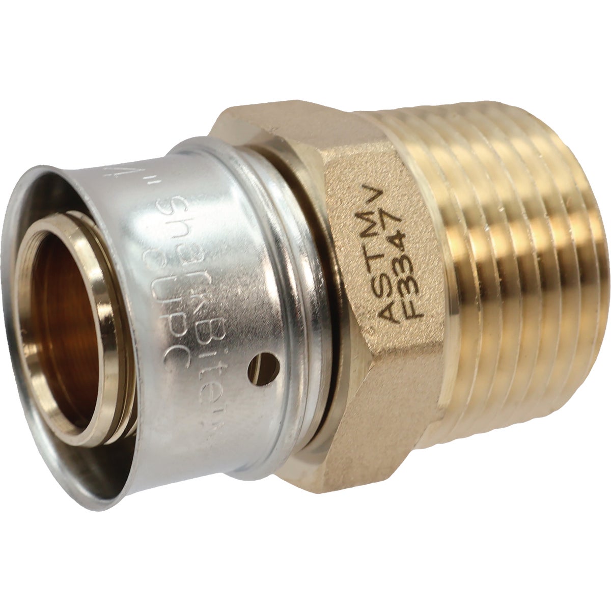 SharkBite 1/2 In. x 1/2 In. FNPT PEX Press Brass Adapter (5-Pack) Image 4