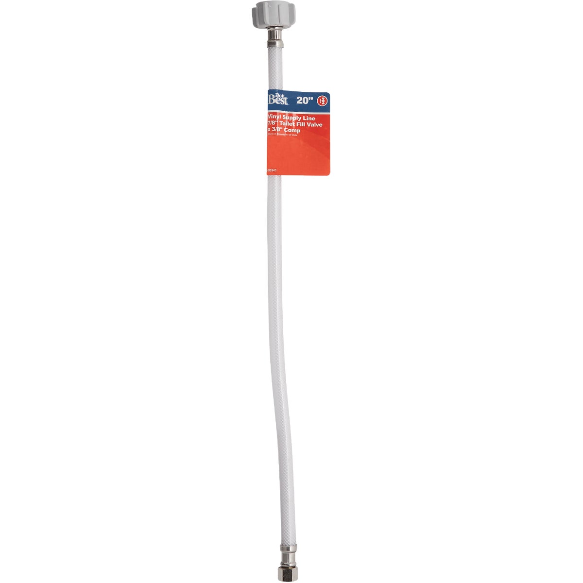 Do it Best 3/8 In. C x 7/8 In. BC Nut x 20 In. L Toilet Connector Image 2