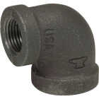 Anvil 1 In. x 3/4 In. 90 Deg. Reducing Malleable Black Iron Elbow (1/4 Bend) Image 1