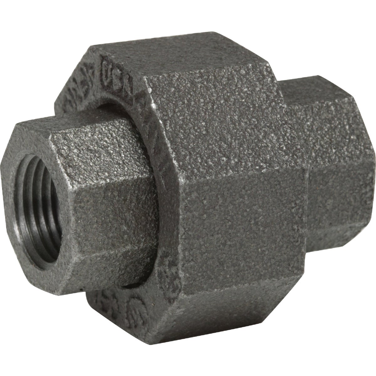 Anvil 3/4 In. Ground Joint Malleable Black Iron Union Image 1