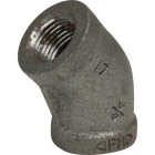 Anvil 3/4 In. 45 Deg. Malleable Black Iron Elbow (1/8 Bend) Image 1