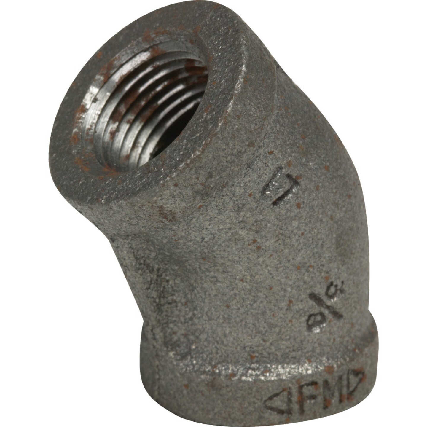 Anvil 1-1/4 In. 45 Deg. Malleable Black Iron Elbow (1/8 Bend) Image 1