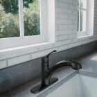 Moen Renzo 1-Handle Pull-Out Kitchen Faucet, Matte Black Image 2