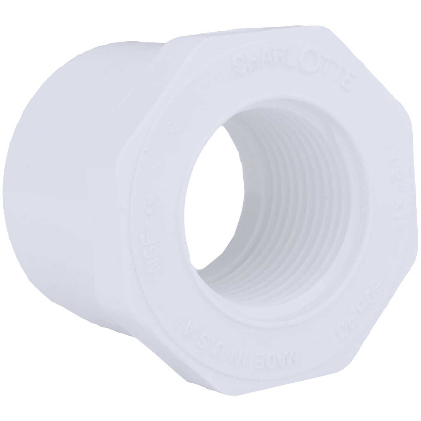 Charlotte Pipe 1-1/2 In. SPG x 1 In. FPT Schedule 40 PVC Bushing Image 1