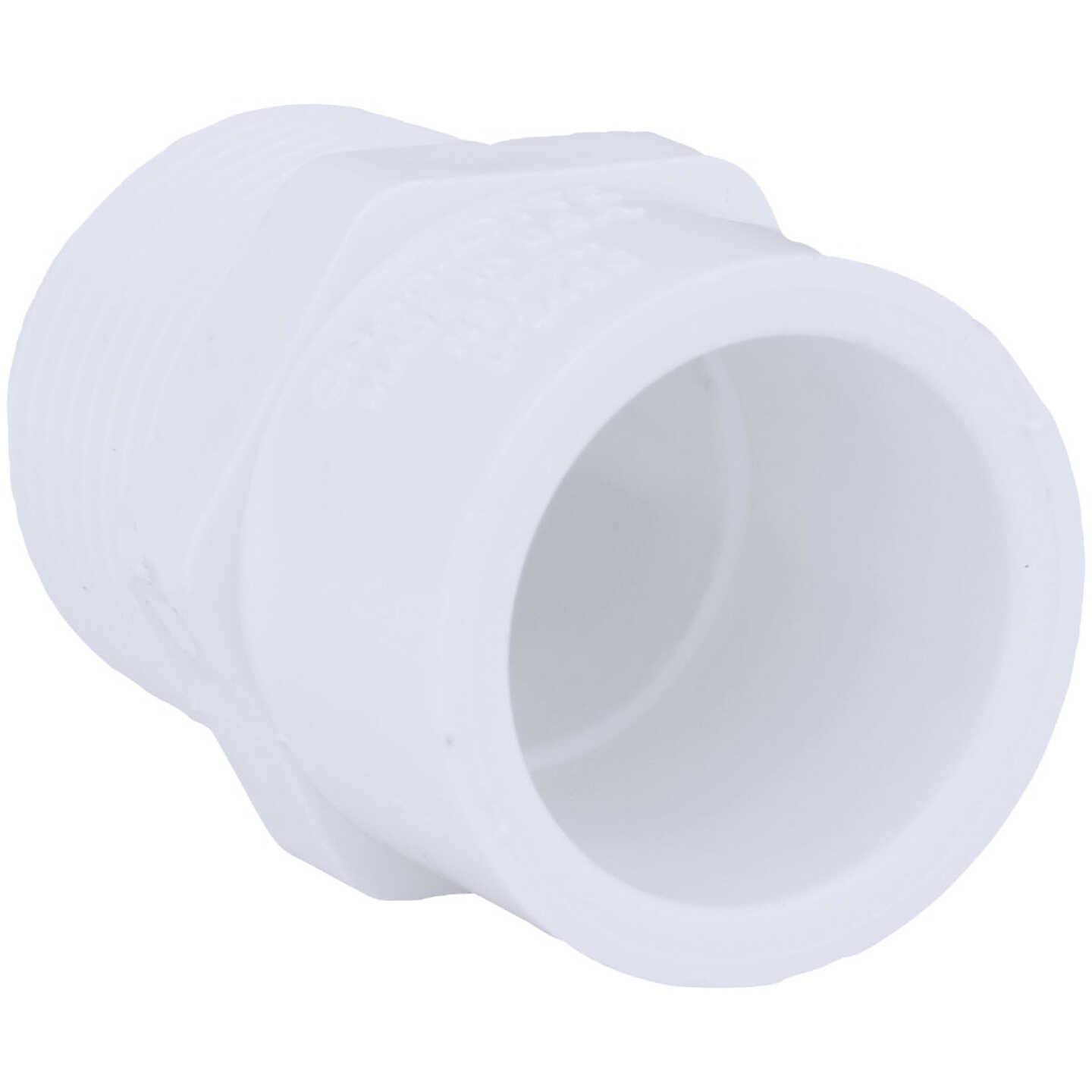 Charlotte Pipe 3/4 In. x 1/2 In. Schedule 40 Male PVC Adapter Image 1