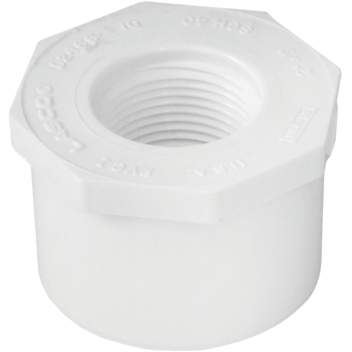Charlotte Pipe 2 In. SPG x 1 In. FPT Schedule 40 PVC Bushing