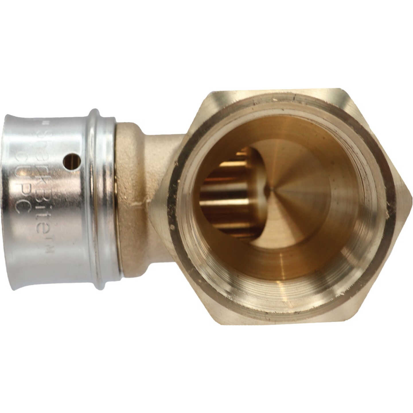 SharkBite 3/4 In. x 3/4 In. FNPT PEX Press Brass Adapter Elbow Image 3