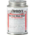 Christy's 4 Oz. Low VOC Red Hot Blue Glue PVC Cement Image 1