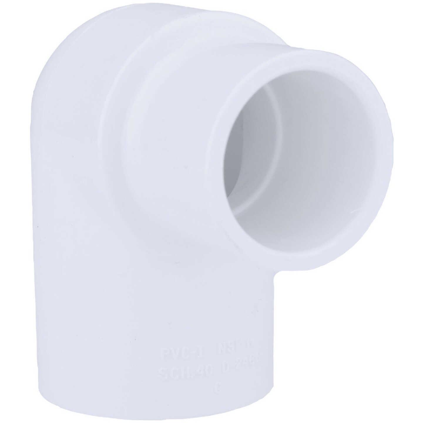 Charlotte Pipe 1 In. x 3/4 In. Slip x Slip Schedule 40 90 Deg. Reducing PVC Elbow (1/4 Bend) Image 1