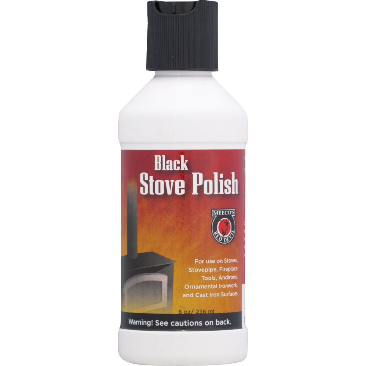 Meeco's Red Devil 8 Oz. Liquid Black Stove Polish Image 2