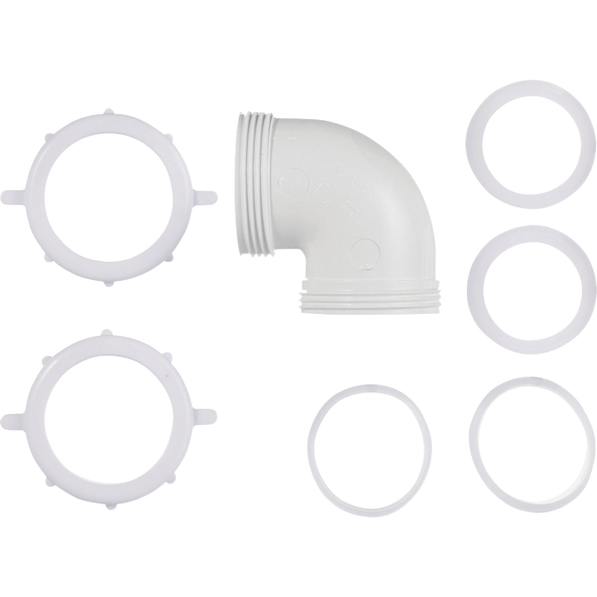 Do it Best 1-1/2 In. White PVC 90 Degree Elbow Coupling Image 3