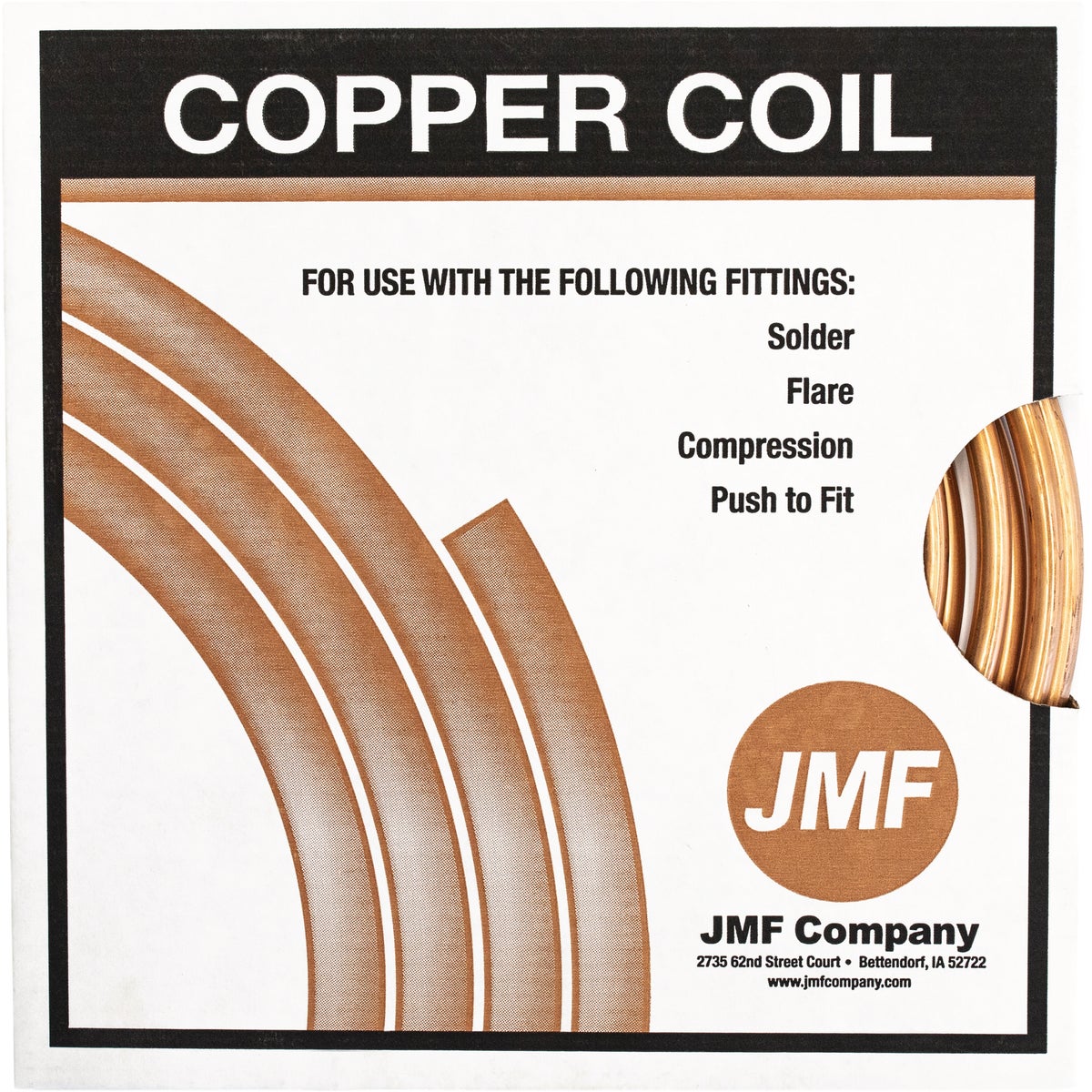 JMF Company 1/4 In. x 10 Ft. Type M Copper Tube