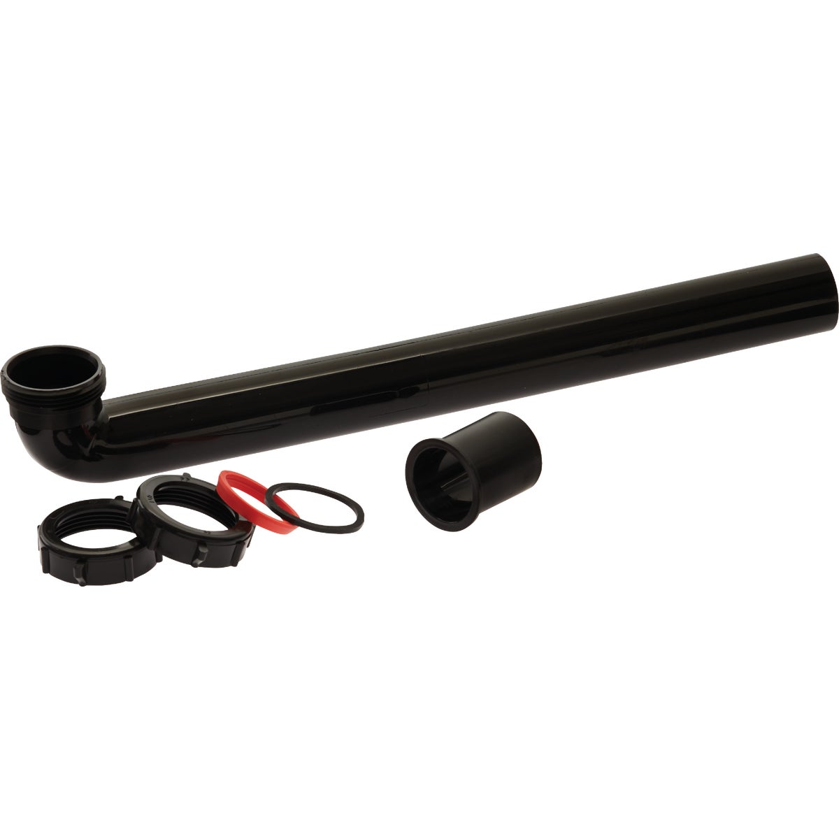 Keeney 1-1/2 In. x 15 In. Black Plastic Waste Arm