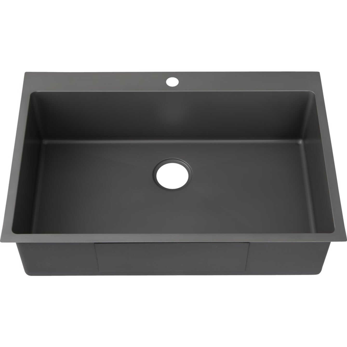 Stylebuilt 33 In. x 22 In. x 9 In. Single Bowl Dual Mount Kitchen Sink Image 2