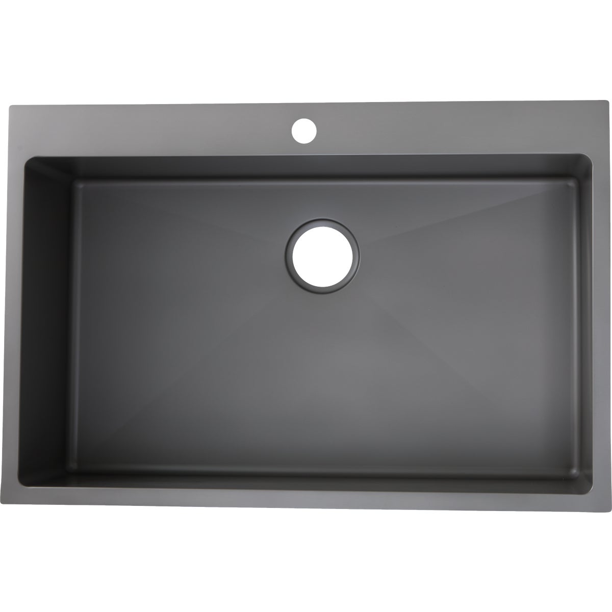 Stylebuilt 33 In. x 22 In. x 9 In. Single Bowl Dual Mount Kitchen Sink Image 3