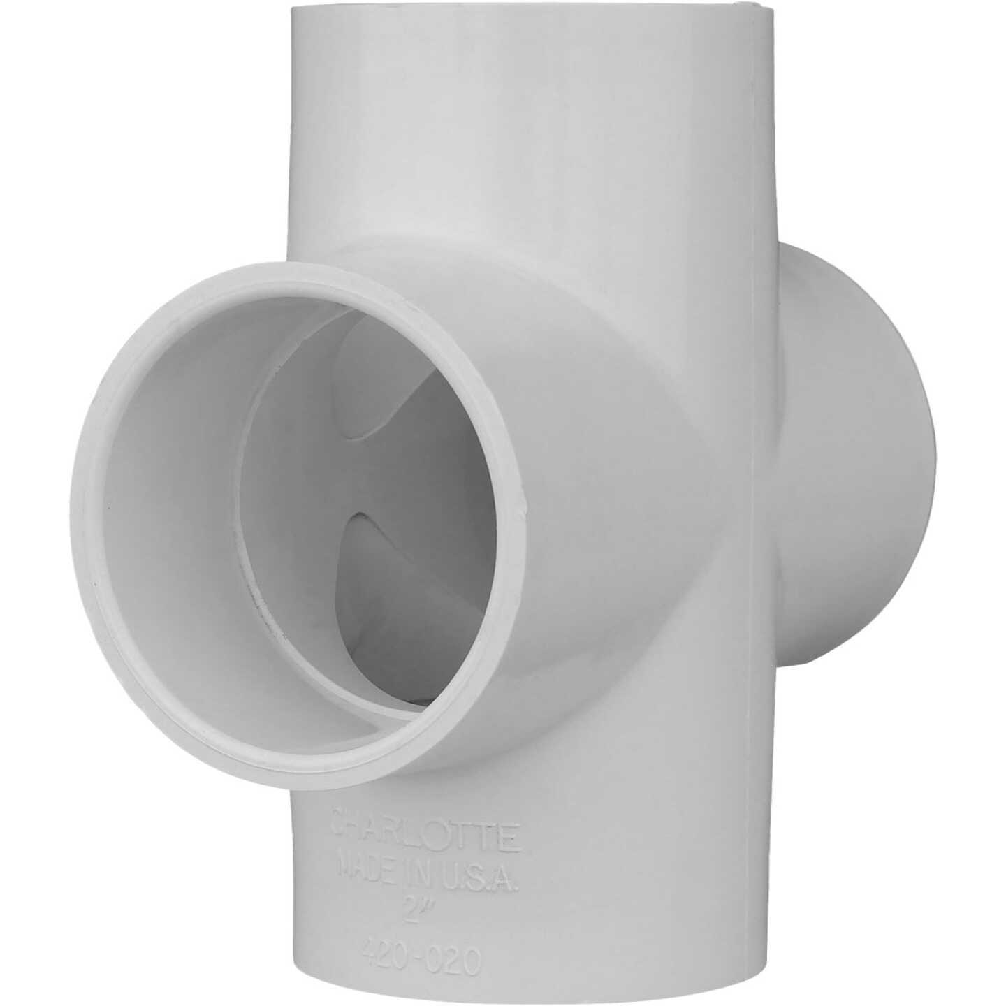 Charlotte Pipe Schedule 40 2 in. PVC Pipe Cross Image 1