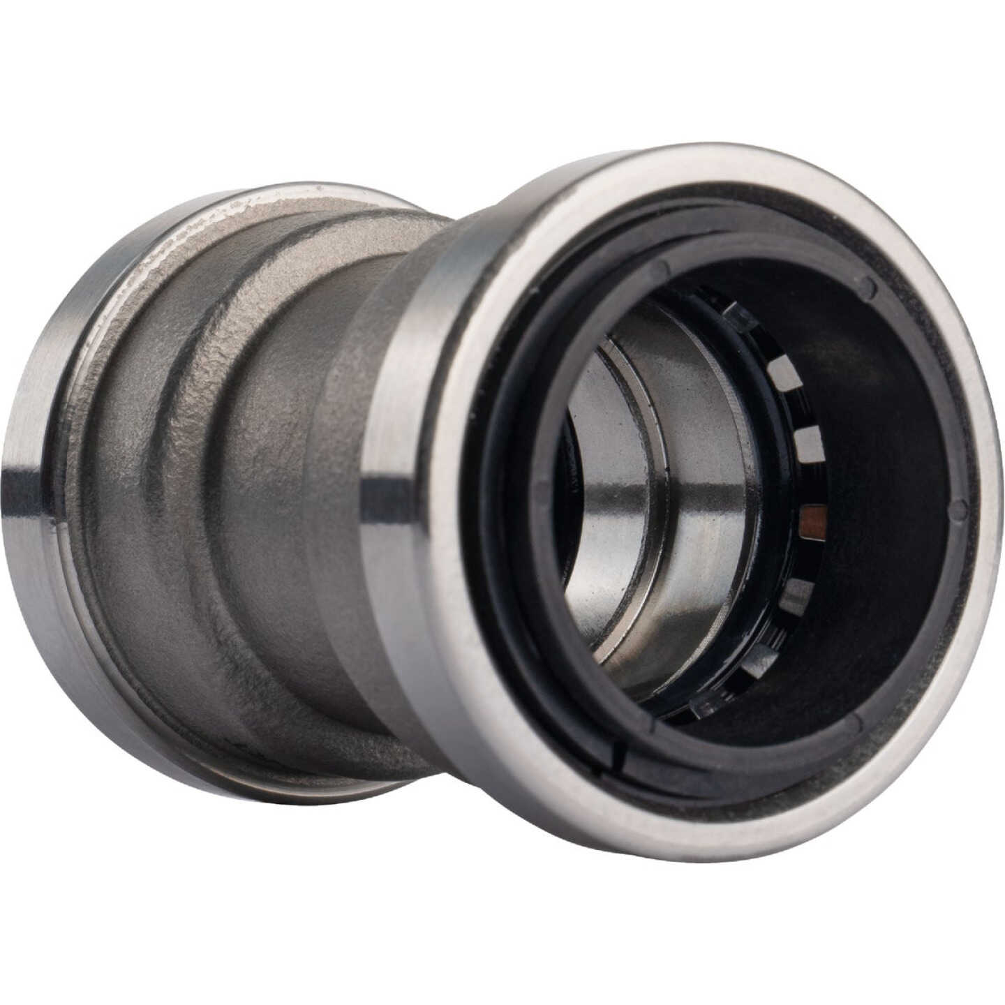 QuickFitting 1 In. Push-to-Connect Stainless Steel Straight Coupling Image 1