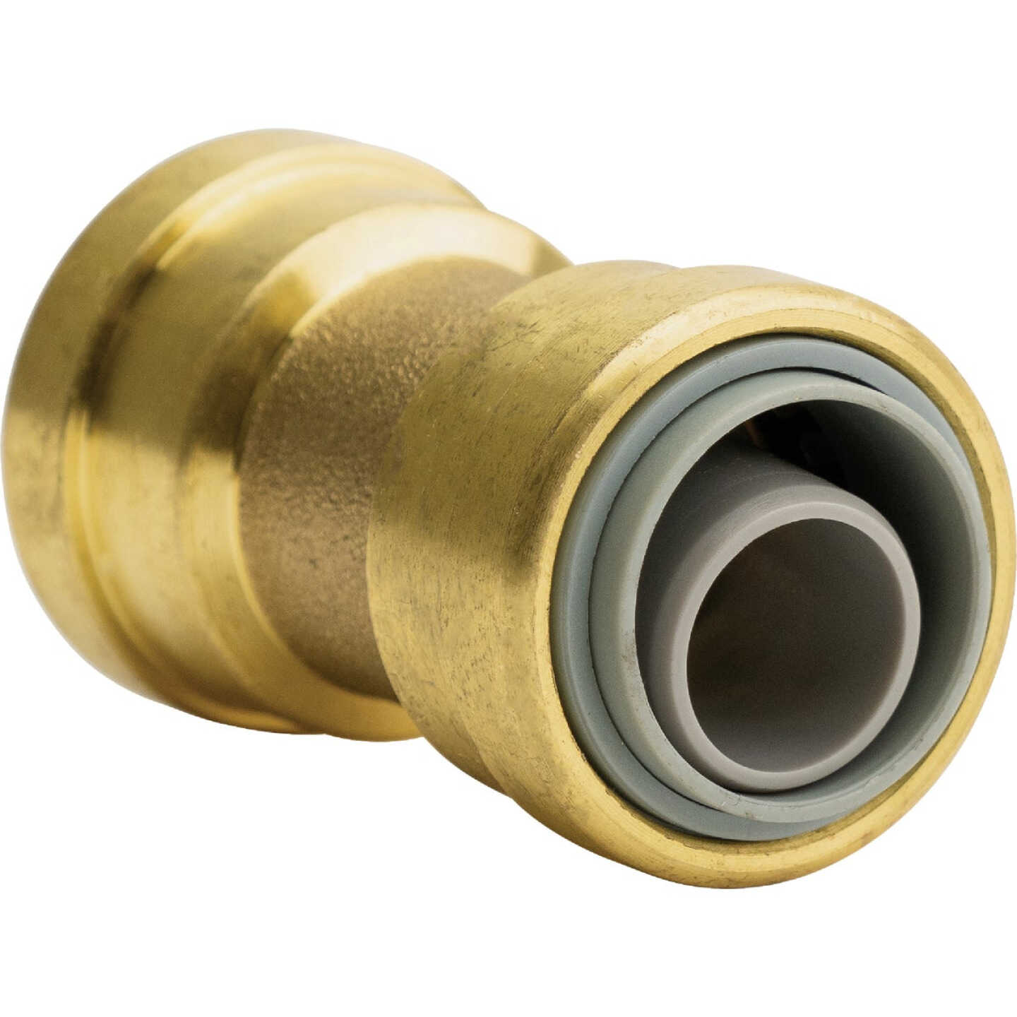 QuickFitting 3/4 In. x 3/4 In. Push-to-Connect Brass Polybutylene Transition (Conversion) Coupling Image 1