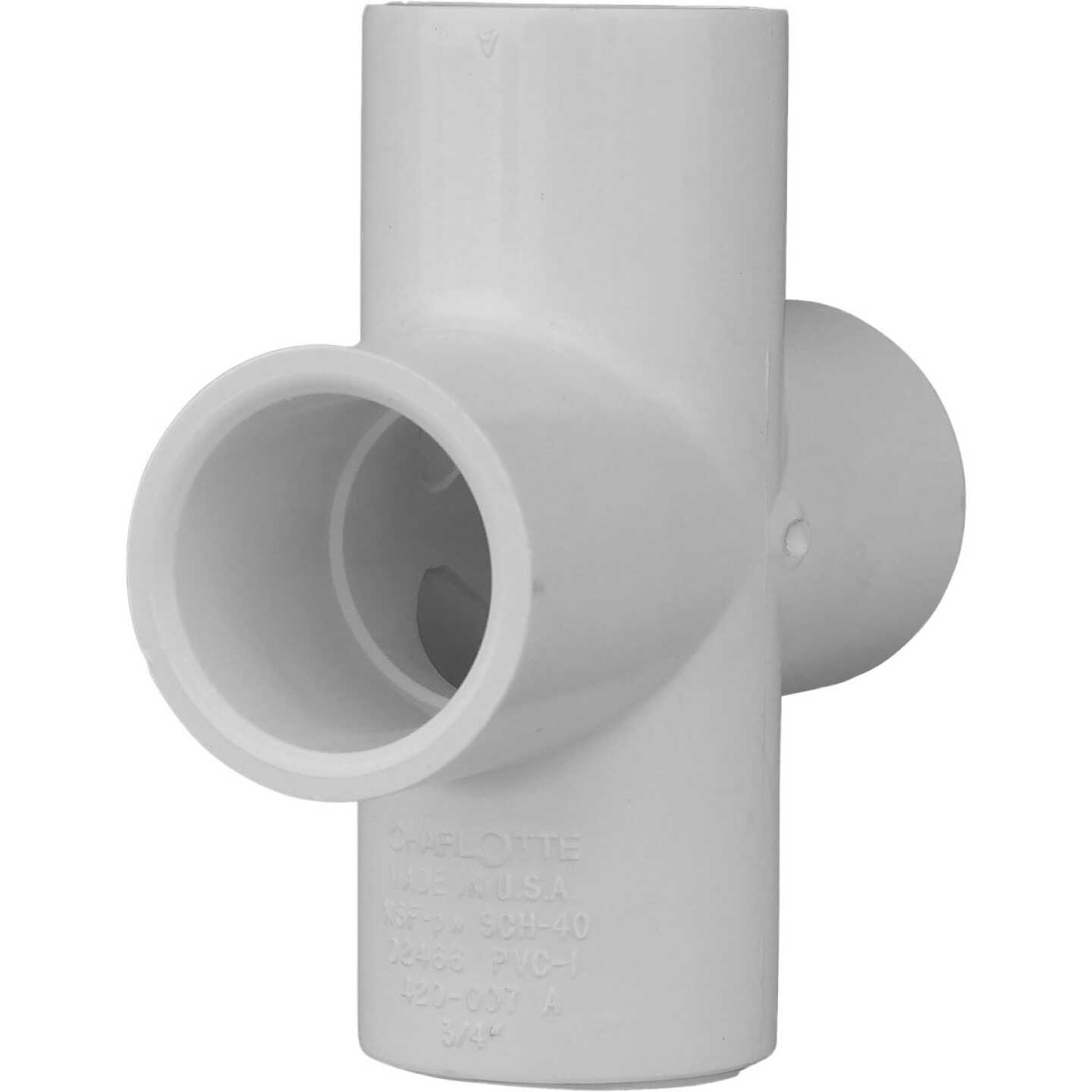 Charlotte Pipe Schedule 40 3/4 in. PVC Pipe Cross Image 1