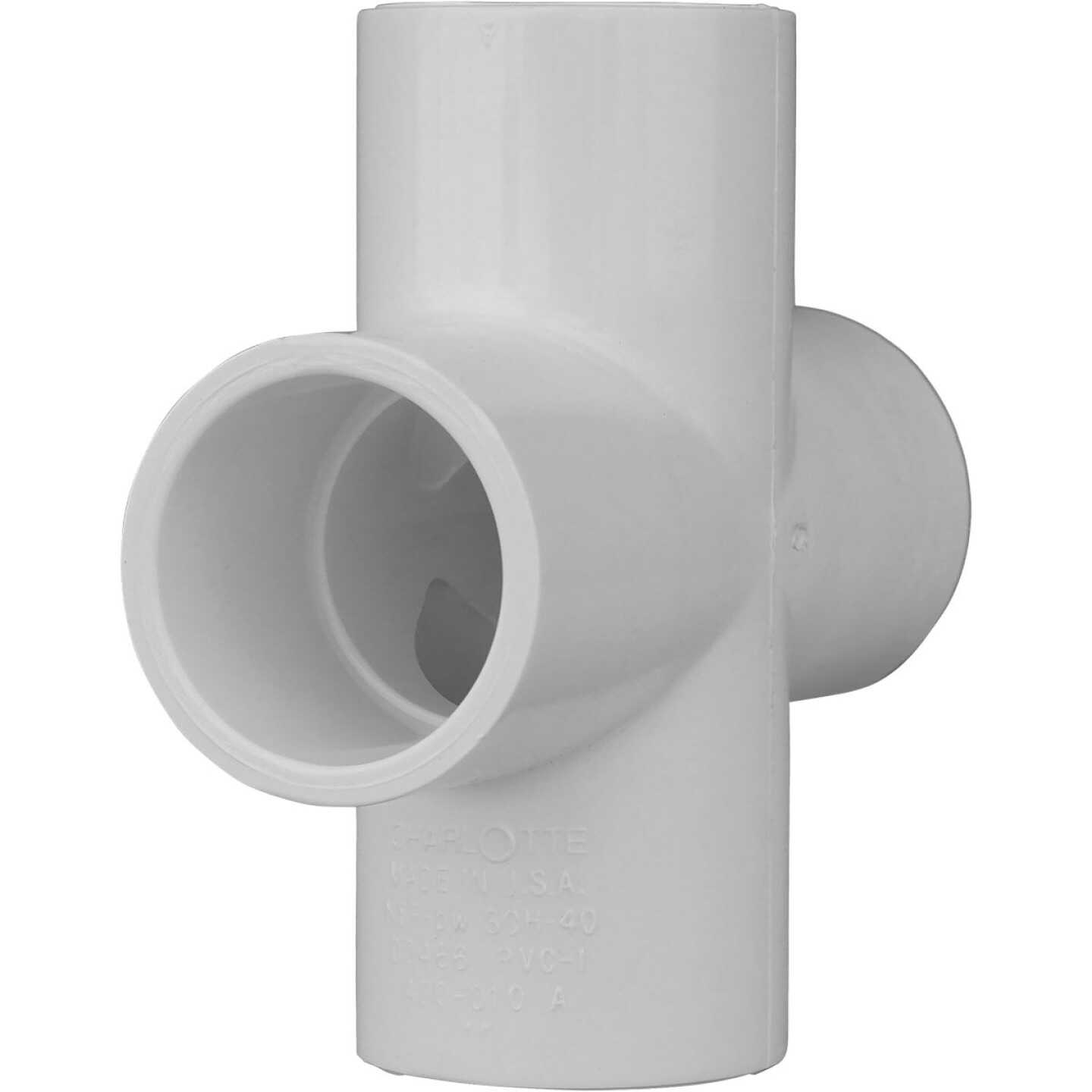 Charlotte Pipe Schedule 40 1 in. PVC Pipe Cross Image 1