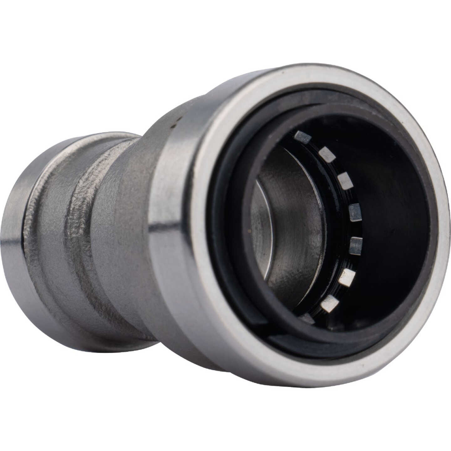 QuickFitting 3/4 In. x 1/2 In. Push-to-Connect Stainless Steel Reducing Coupling Image 1