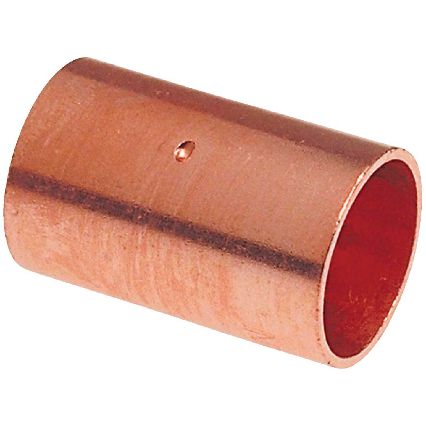 NIBCO 1/4 In. x 1/4 In. Copper Coupling with Stop Image 1
