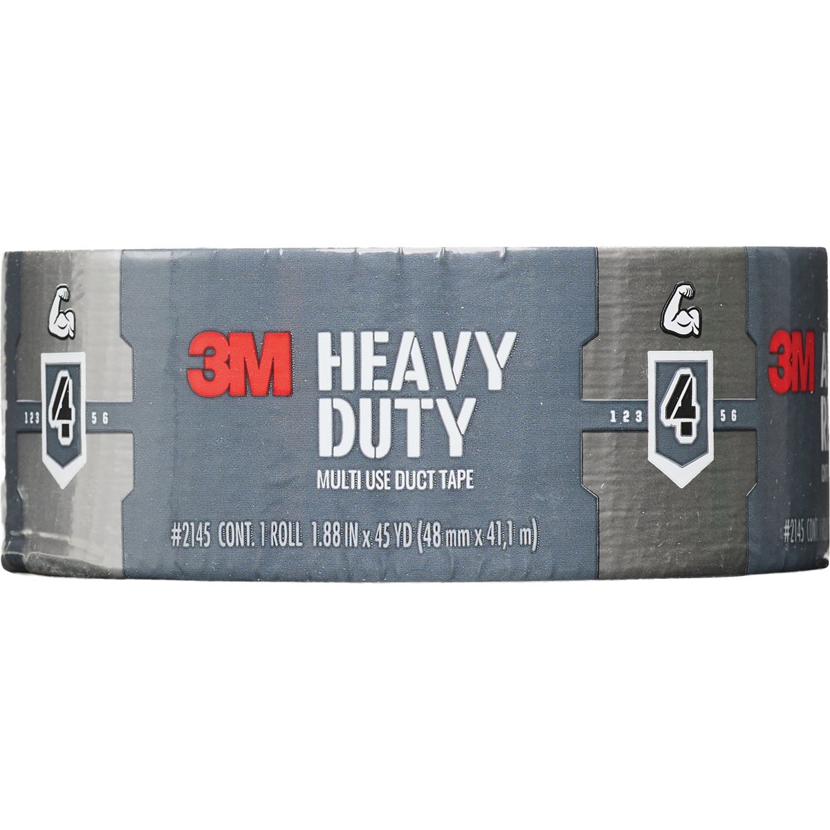 3M 1.88 In. x 45 Yd. Heavy Duty Duct Tape, Gray Image 7