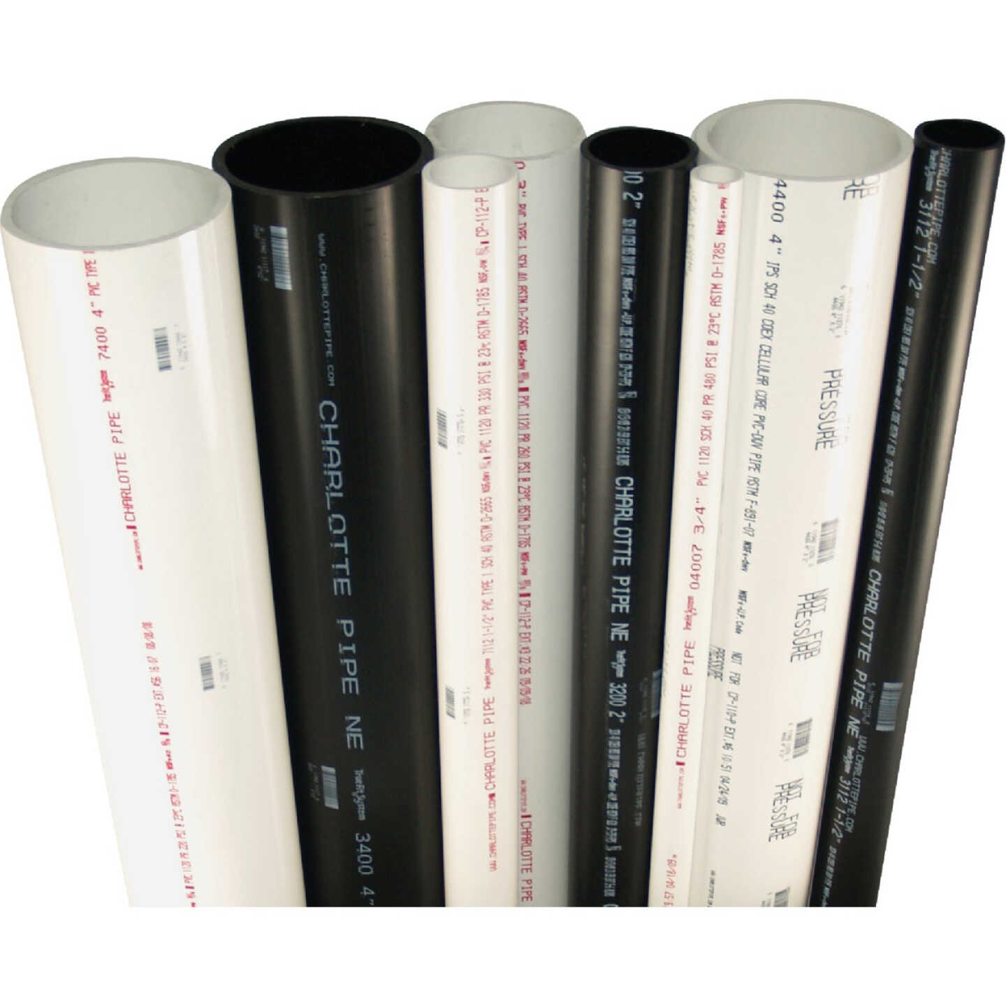 Charlotte Pipe 1 In. x 10 Ft.Cold Water Schedule 40 PVC Pressure Pipe Image 2