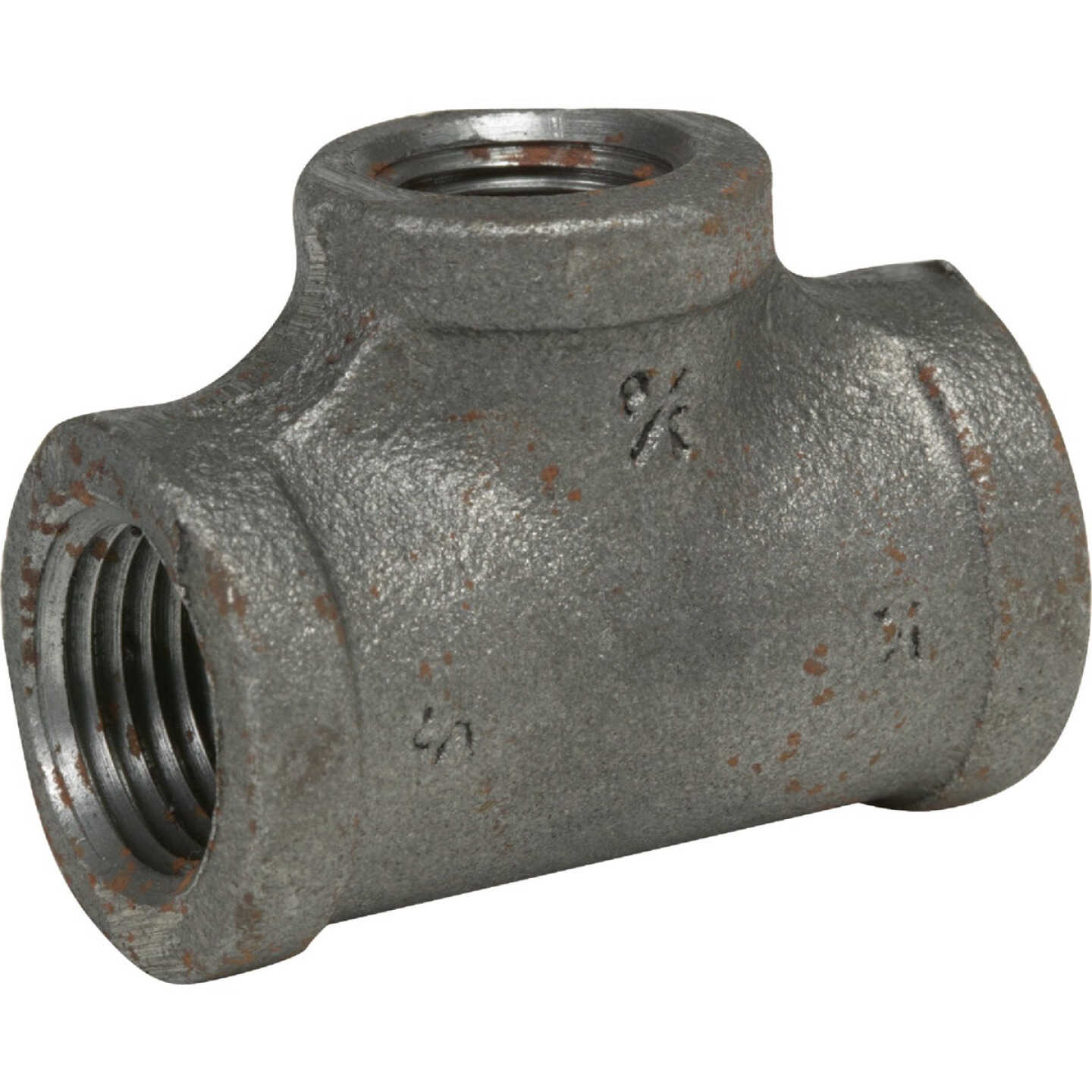 Anvil 1 In. x 1 In. x 3/4 In. Reducing Malleable Black Iron Tee Image 1