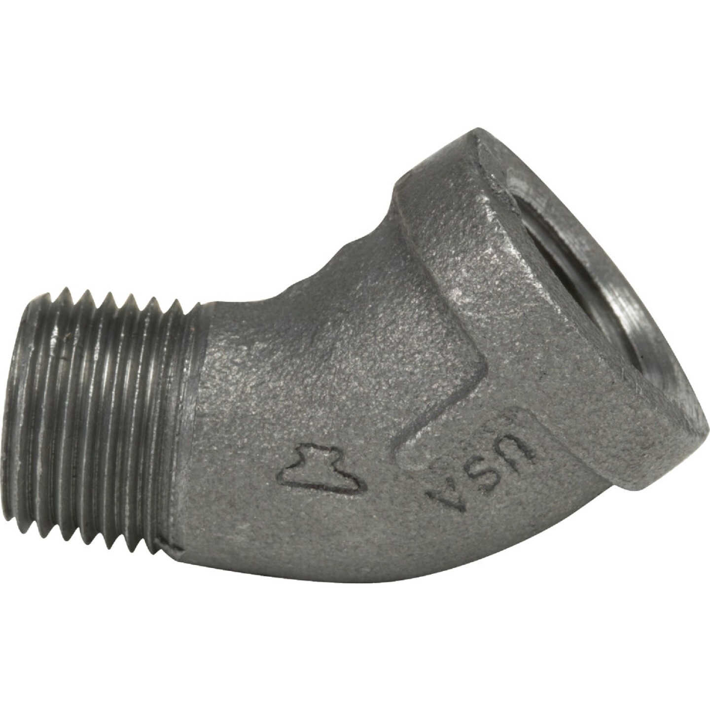 Anvil 1-1/4 In. 45 Deg. Street Malleable Black Iron Elbow (1/8 Bend) Image 1