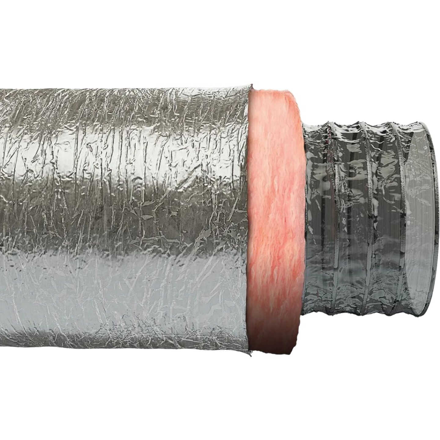 Imperial 6 In. I.D. x 25 Ft. R6.0 Silver Jacket Flexible Insulated Ducting Image 3