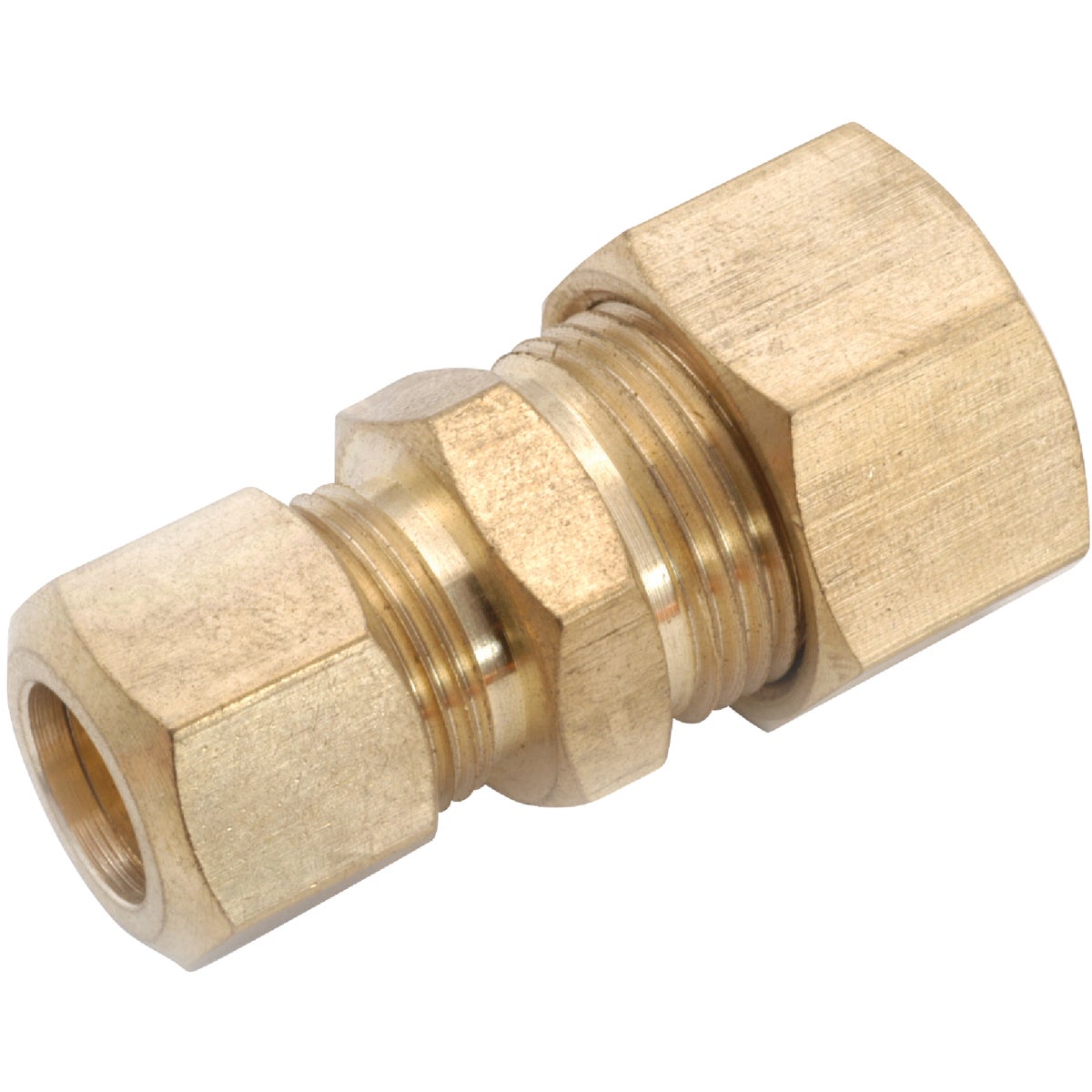 Anderson Metals 5/8 In. x 1/2 In. Brass Low Lead Compression Union Image 1